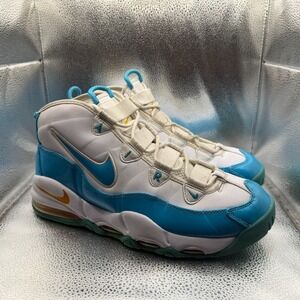 Size 11.5 Nike Air Max Uptempo 95 Blue Fury Mens Basketball Sneakers CK0892-100